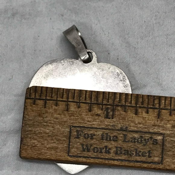 Vintage Taxco Mexico Sterling Silver 925 Heart  Pendant TA-68 - Picture 5 of 6